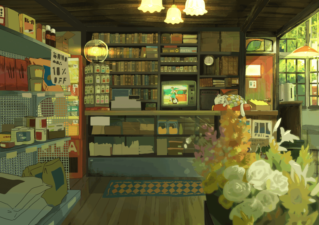 アニメーション用背景イラスト